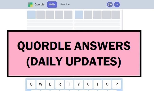 Quordle July 26 2022 Answer – Puzzle 183 (26/07/2022) Quordle July 26 2022 Answer – Puzzle 183 (26/07/2022)